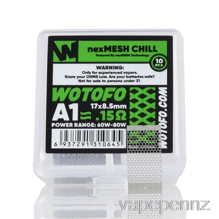 Wotofo nexMESH Mesh Replacement Coils 0.15ohm nexMESH Chill A1 VAPE NZ
